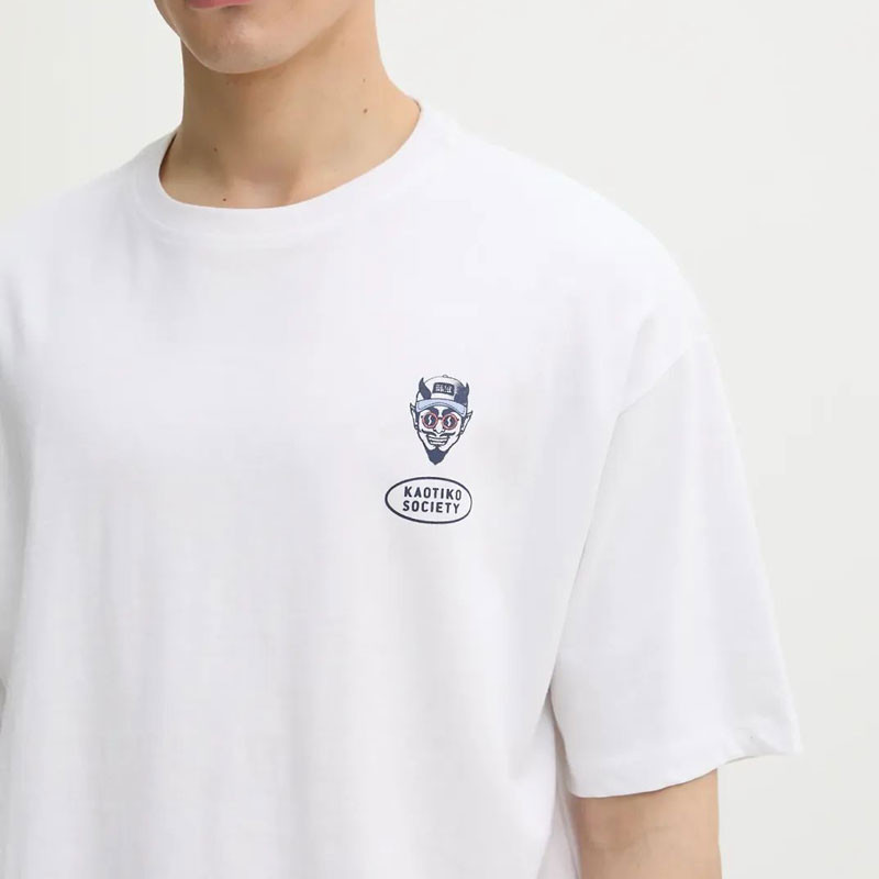 Camiseta Kaotiko: Cold Drinks SS Organic Cotton (White)