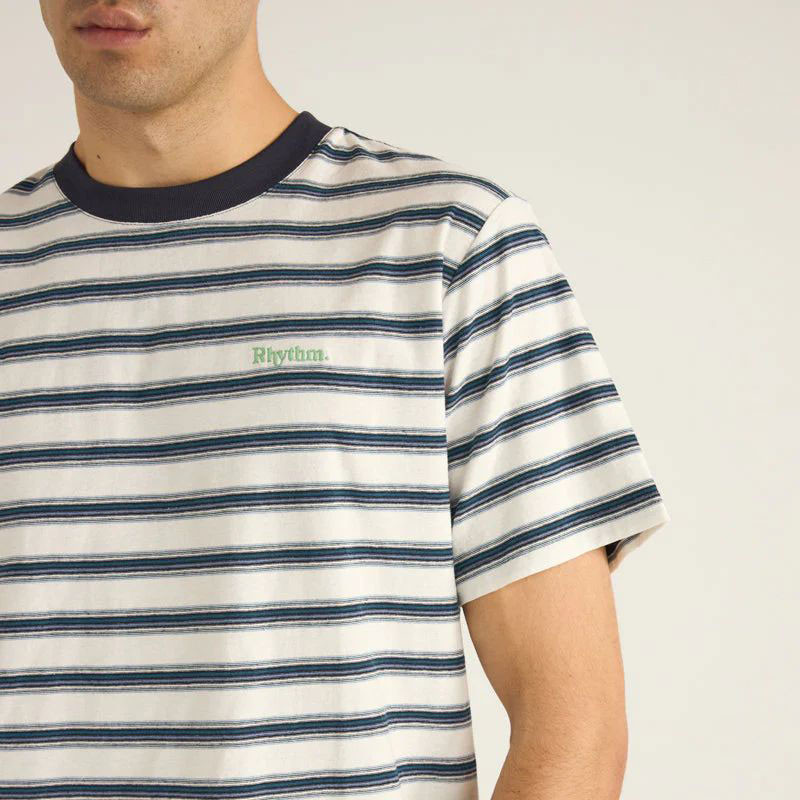 Camiseta Rhythm: Everyday Stripe SS (Vintage White)