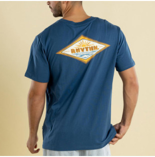 Camiseta Rhythm: Frame SS T-Shirt (Vintage Blue)