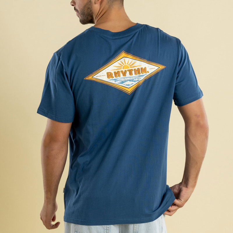 Camiseta Rhythm: Frame SS T-Shirt (Vintage Blue)