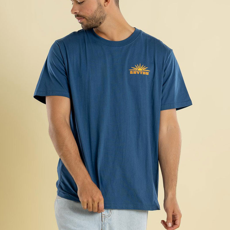 Camiseta Rhythm: Frame SS T-Shirt (Vintage Blue)