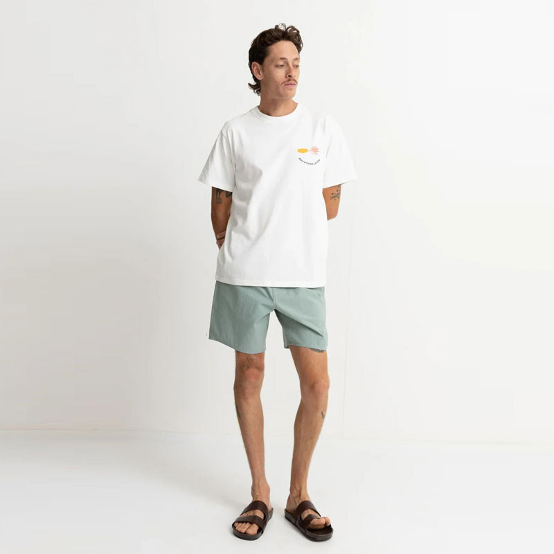 Bermuda Rhythm: Classic Linen Jam (Seafoam)