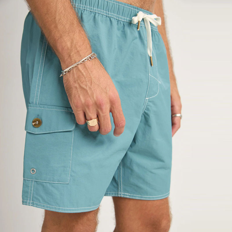 Bañador Rhythm: Patch Beach Short (Blue)