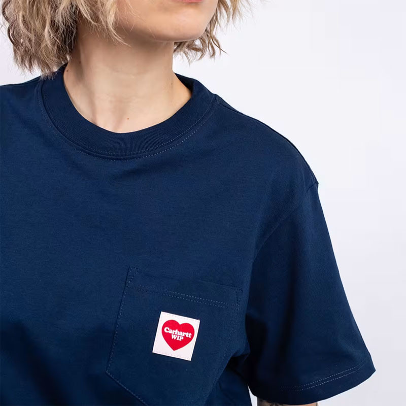 Camiseta Carhartt WIP: W SS Pocket Heart T Shirt (Ink Red)