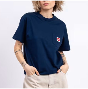 Camiseta Carhartt WIP: W SS Pocket Heart T Shirt (Ink Red)
