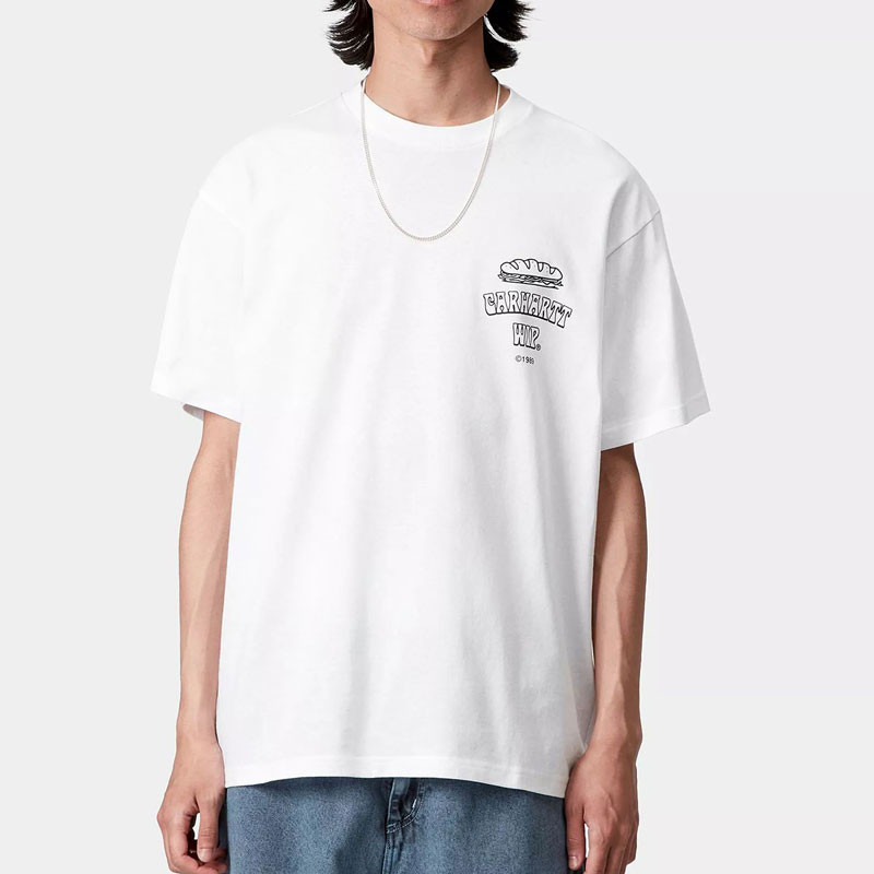 Camiseta Carhartt WIP: SS Sandwich T-Shirt (White)