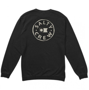Sudadera Salty Crew: Watermark Vintage Crew Flee (Vintage Blk)