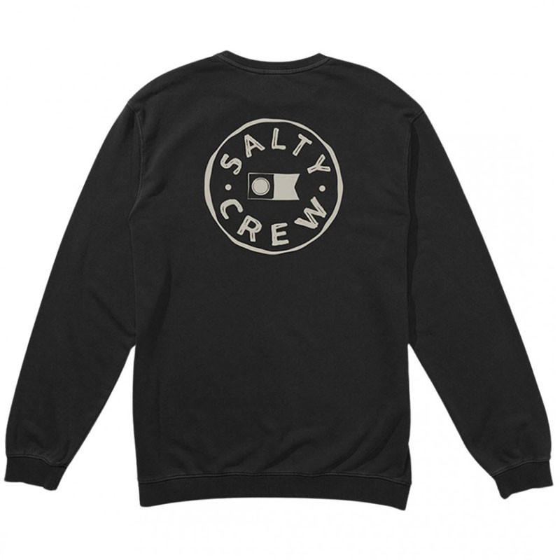 Sudadera Salty Crew: Watermark Vintage Crew Flee (Vintage Blk)