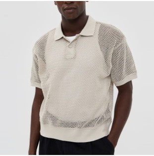 Polo Obey: Saratoga Mesh Polo SS (Silver Grey)