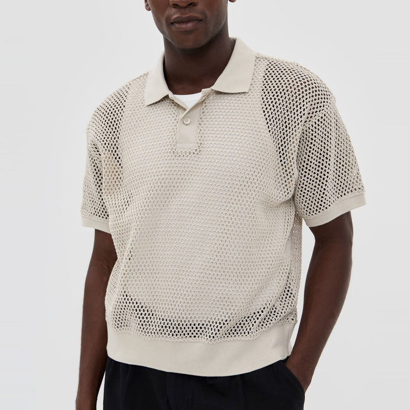 Polo Obey: Saratoga Mesh Polo SS (Silver Grey)