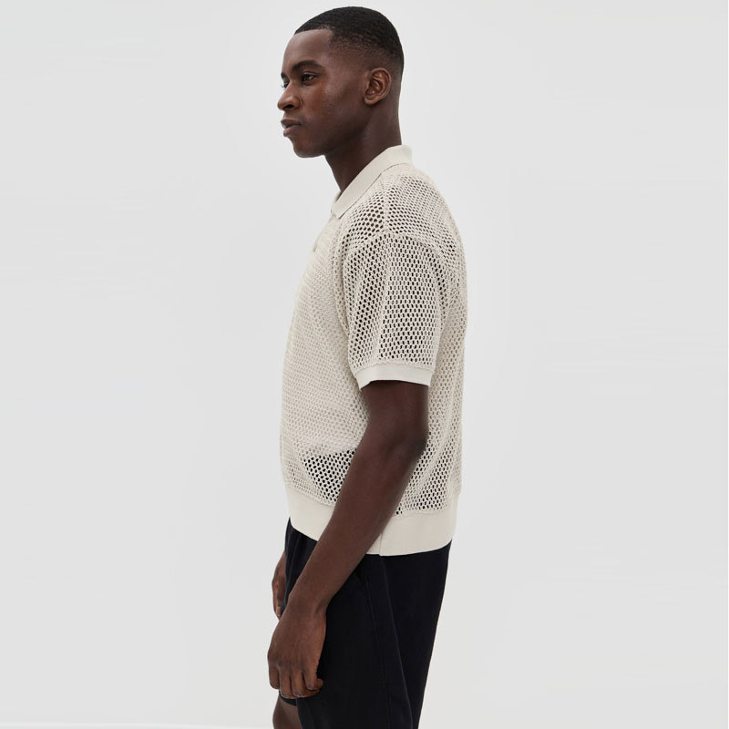 Polo Obey: Saratoga Mesh Polo SS (Silver Grey)