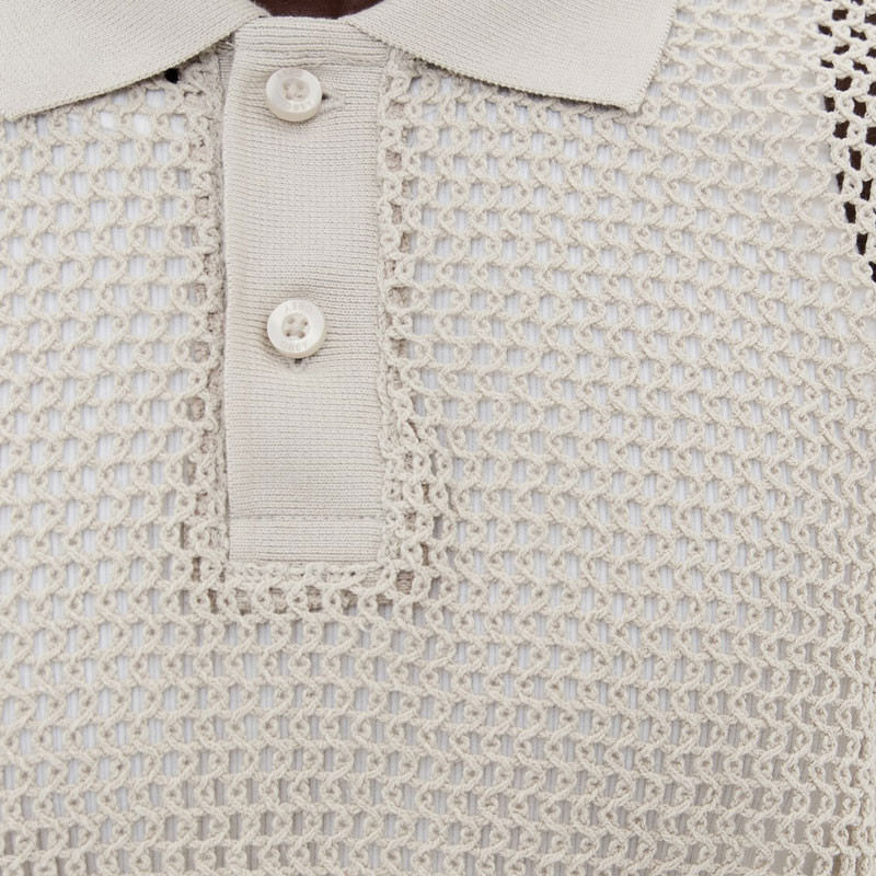 Polo Obey: Saratoga Mesh Polo SS (Silver Grey)