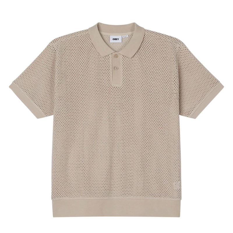 Polo Obey: Saratoga Mesh Polo SS (Silver Grey)