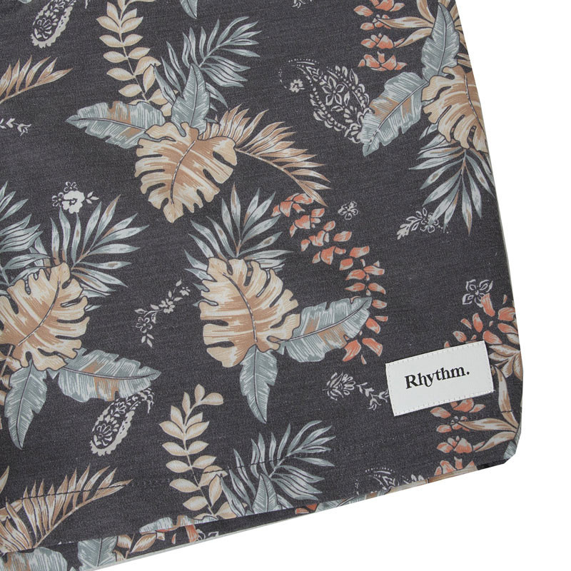 Bañador Rhythm: Tropical Paisl Trunk (Black)