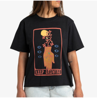 Camiseta RVCA: W Keep Growing SS (Black)