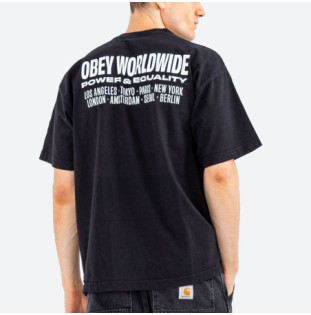 Camiseta Obey: Obey Worldwide Power And Equalit (Blk)