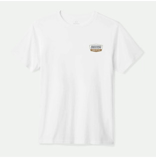 Camiseta Brixton: Regal SS Stt (White Charcoal Light Brown)