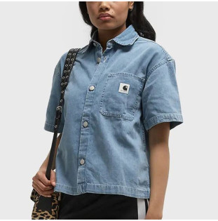 Camisa Carhartt WIP: W SS Lovilia Shirt (Blue)
