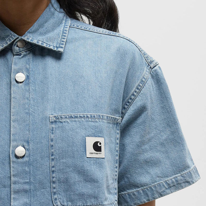 Camisa Carhartt WIP: W SS Lovilia Shirt (Blue)