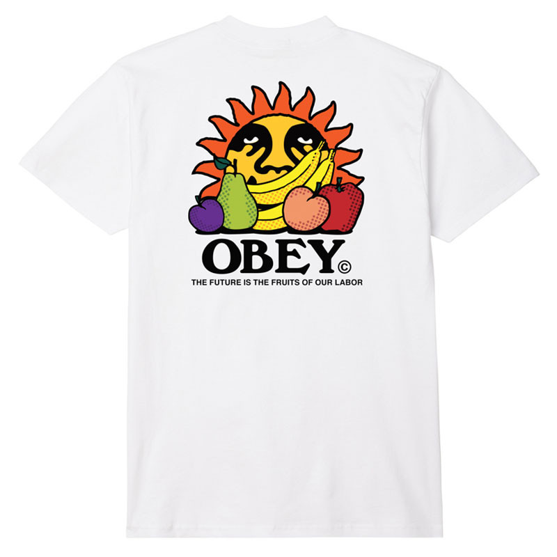 Camiseta Obey: The Future Is The Fruits Of Ou (White)