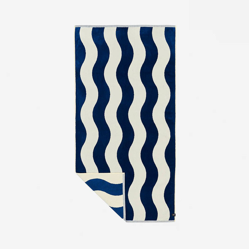 Toalla Slowtide: Slowtide Stripe Premium Woven (Deep Pool)