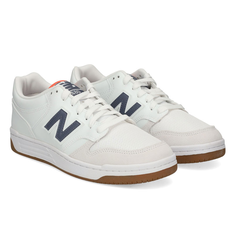 Zapatillas New Balance: BB480LV1 (White Grey)