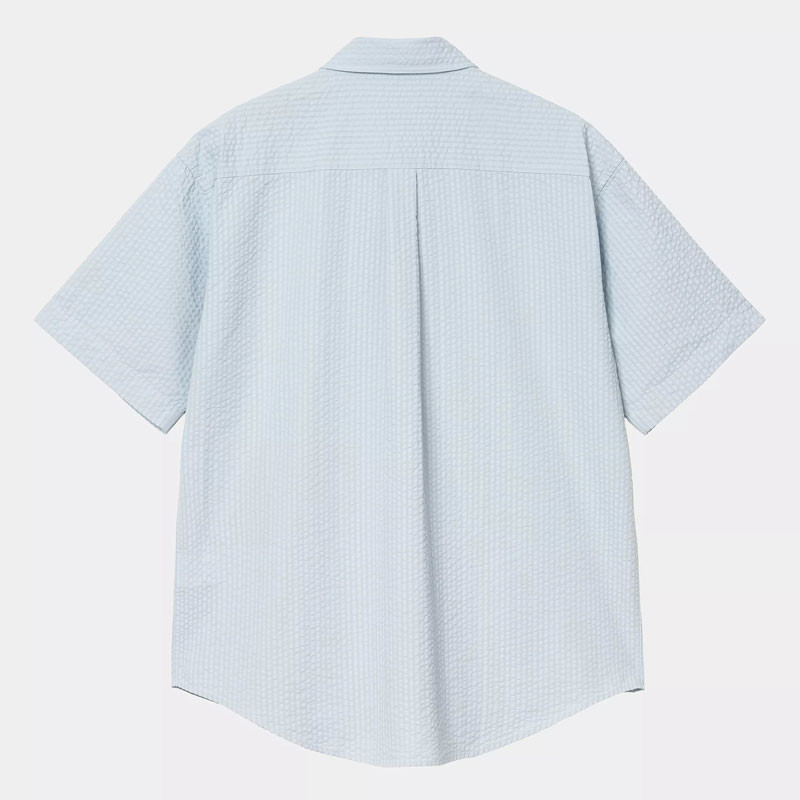 Camisa Carhartt WIP: SS Toland Shirt (Toland Stripe Blue Fog)