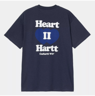 Camiseta Carhartt WIP: SS Heart II Hartt T-Shirt (Blue)
