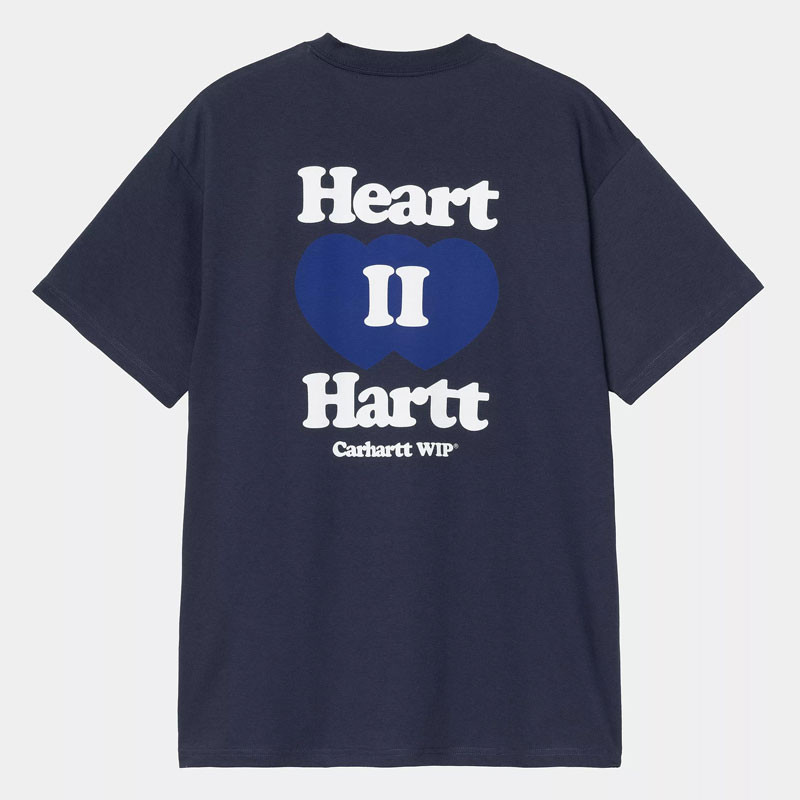 Camiseta Carhartt WIP: SS Heart II Hartt T-Shirt (Blue)