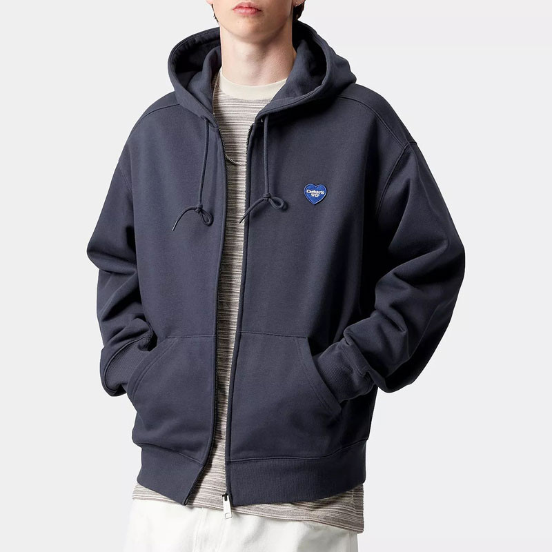 Sudadera Carhartt WIP: Hooded Heart II Hartt Sweat Jacket (Blue)