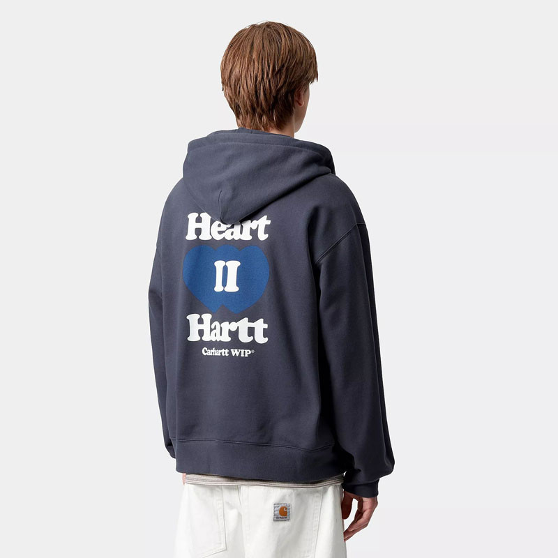 Sudadera Carhartt WIP: Hooded Heart II Hartt Sweat Jacket (Blue)
