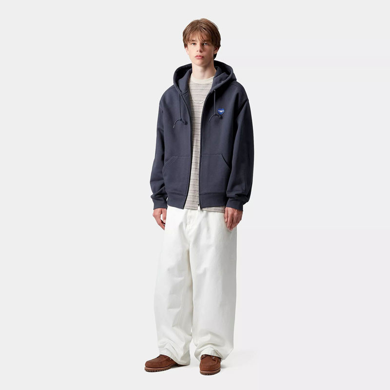 Sudadera Carhartt WIP: Hooded Heart II Hartt Sweat Jacket (Blue)