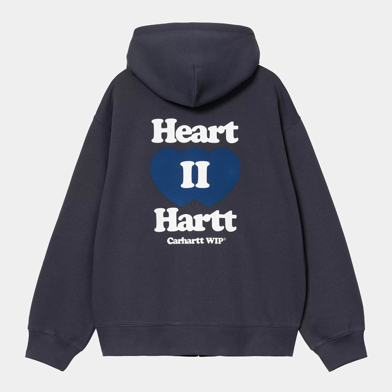 Sudadera Carhartt WIP: Hooded Heart II Hartt Sweat Jacket (Blue)