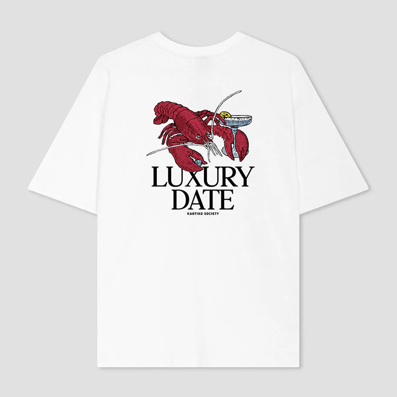 Camiseta Kaotiko: MC Luxury Date Organic Cotton (White)