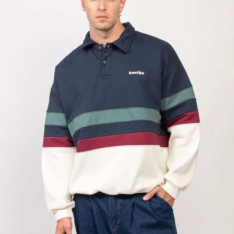Sudadera Kaotiko: Polo Chang (Navy Heura Wine)