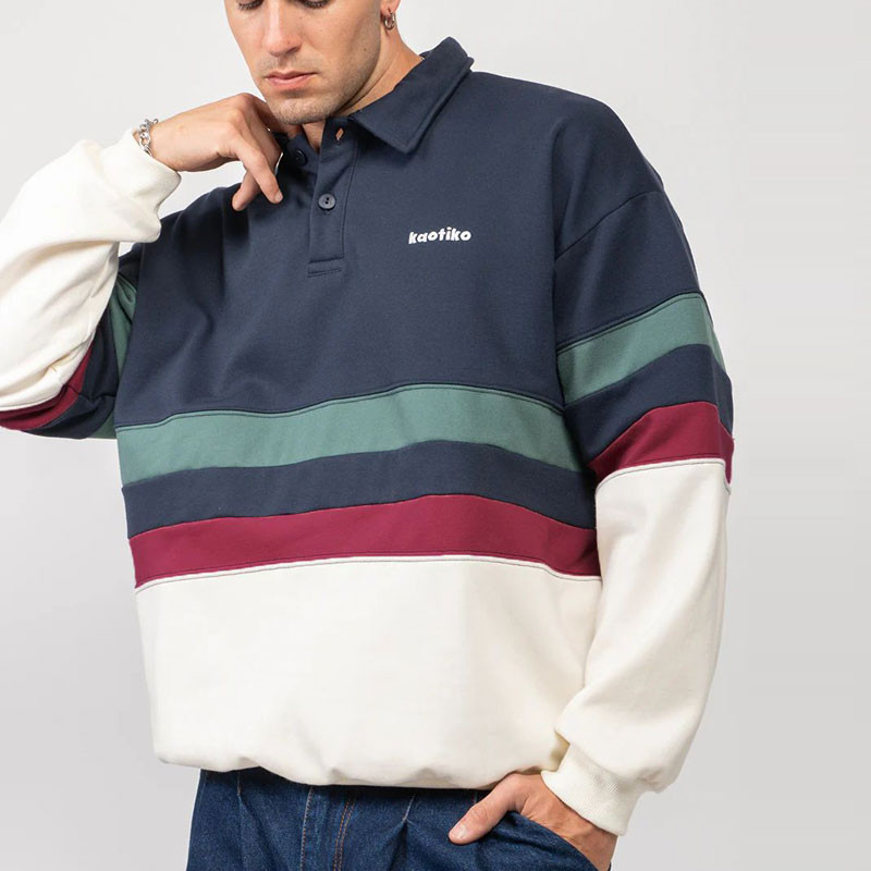 Sudadera Kaotiko: Polo Chang (Navy Heura Wine)