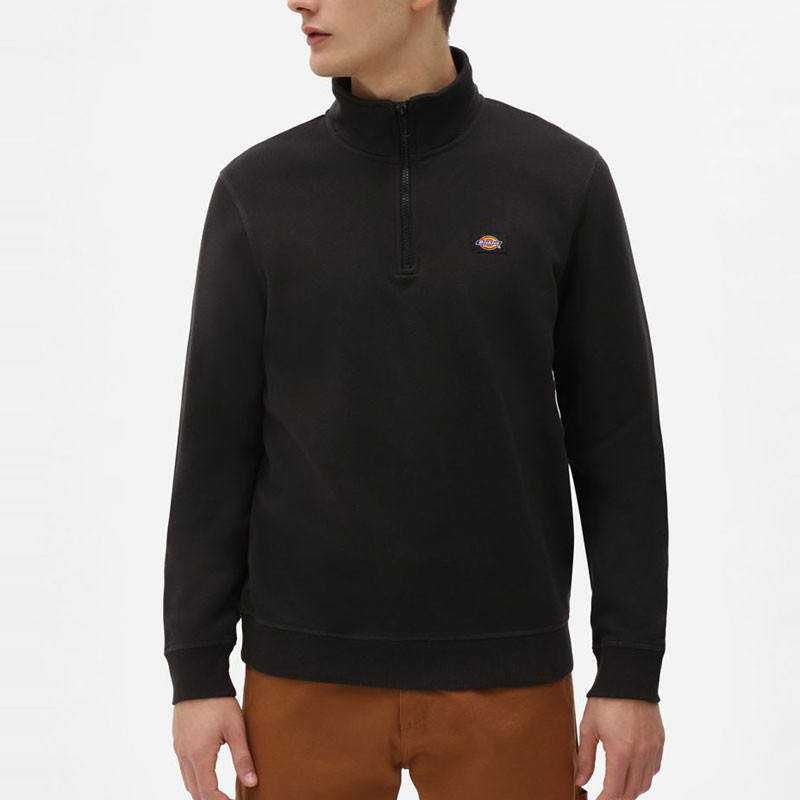 Sudadera Dickies: Oakport Quarter Zip (Black)