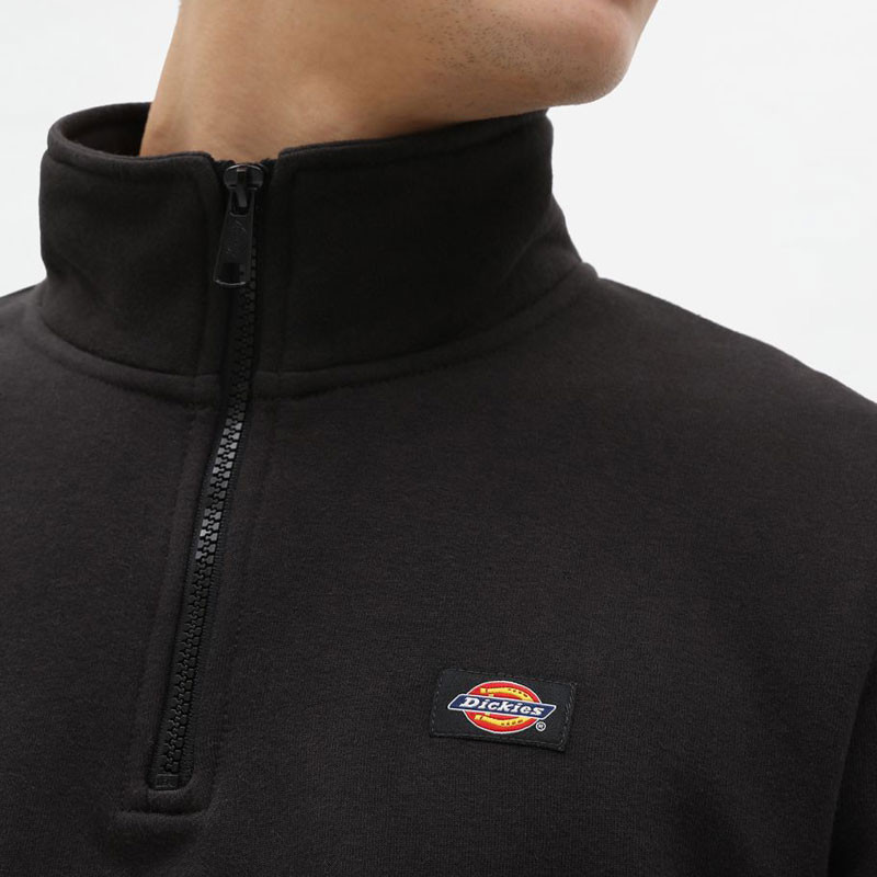 Sudadera Dickies: Oakport Quarter Zip (Black)
