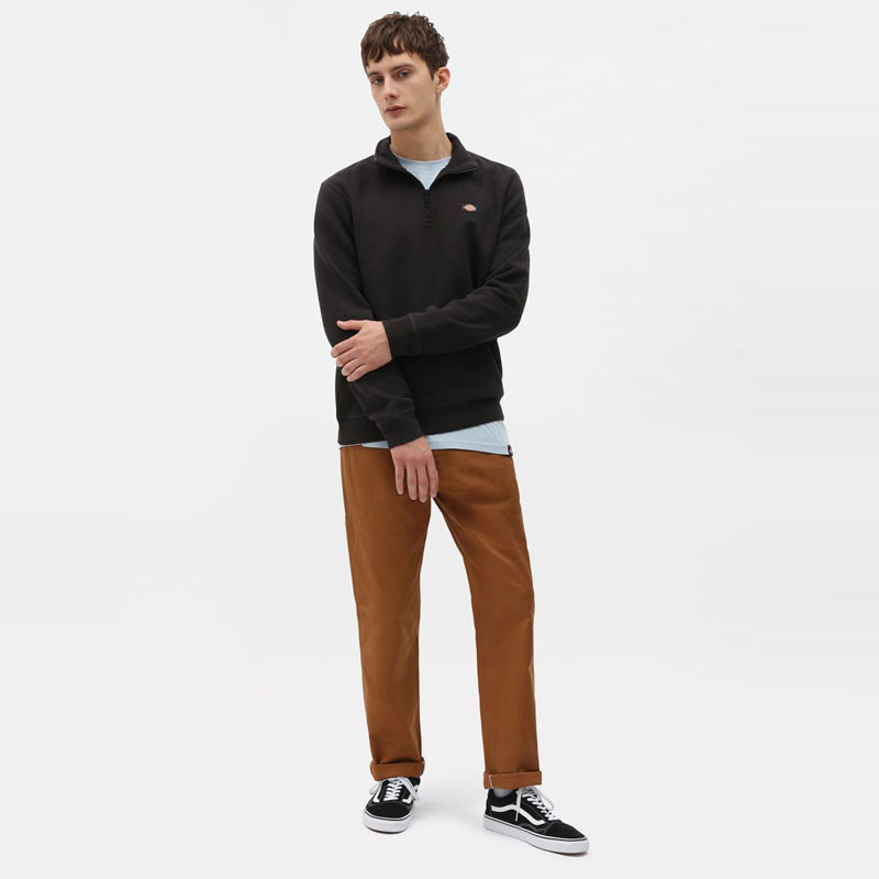 Sudadera Dickies: Oakport Quarter Zip (Black)