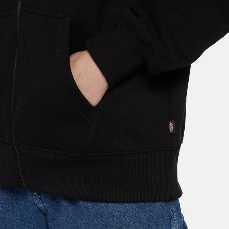 Sudadera Dickies: Summerdale Zip (Through Black)