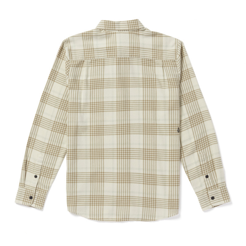 Camisa Volcom: Caden Plaid LS (Dirty White)