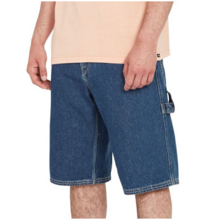 Bermuda Volcom: Labored Denim Utility Short (Indg Rdg Wsh)