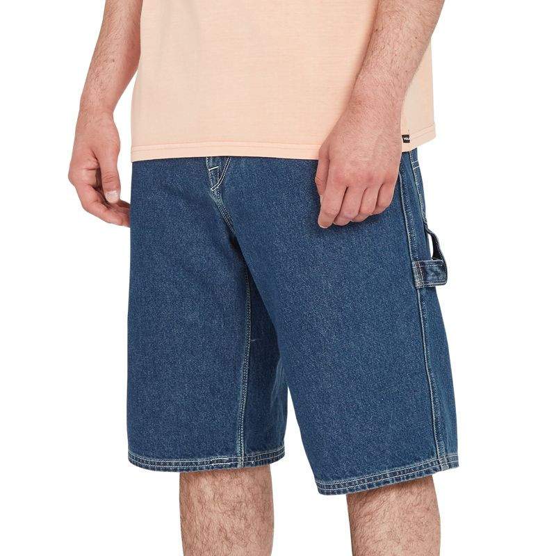 Bermuda Volcom: Labored Denim Utility Short (Indg Rdg Wsh)