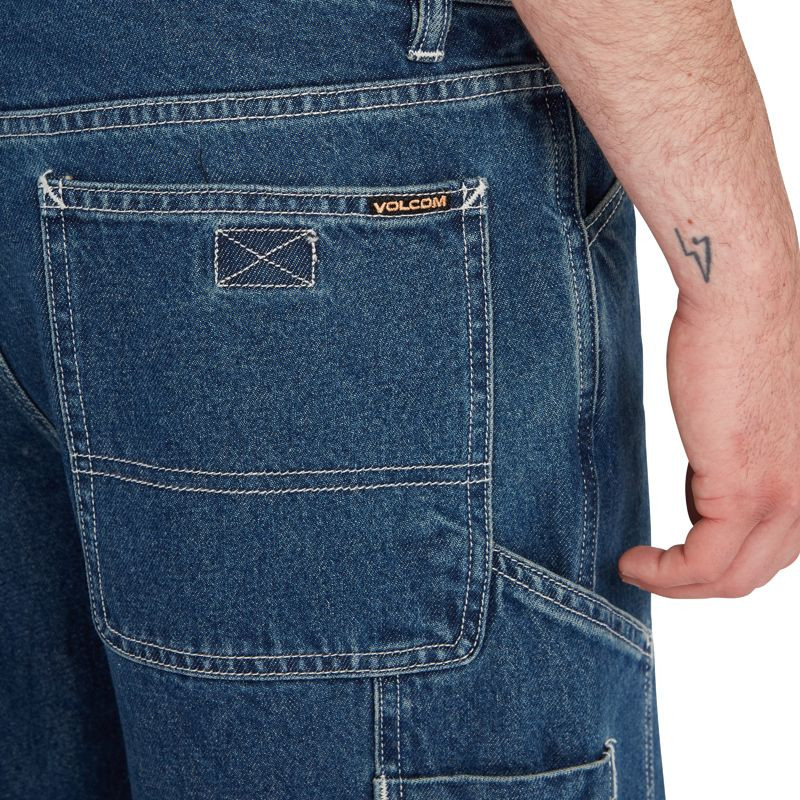 Bermuda Volcom: Labored Denim Utility Short (Indg Rdg Wsh)