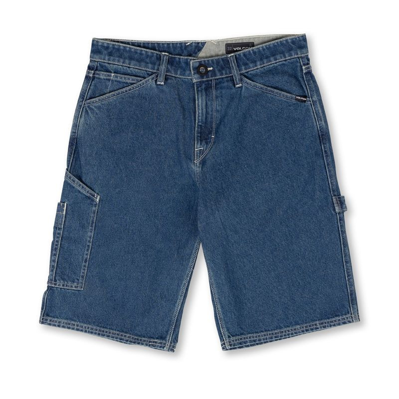 Bermuda Volcom: Labored Denim Utility Short (Indg Rdg Wsh)