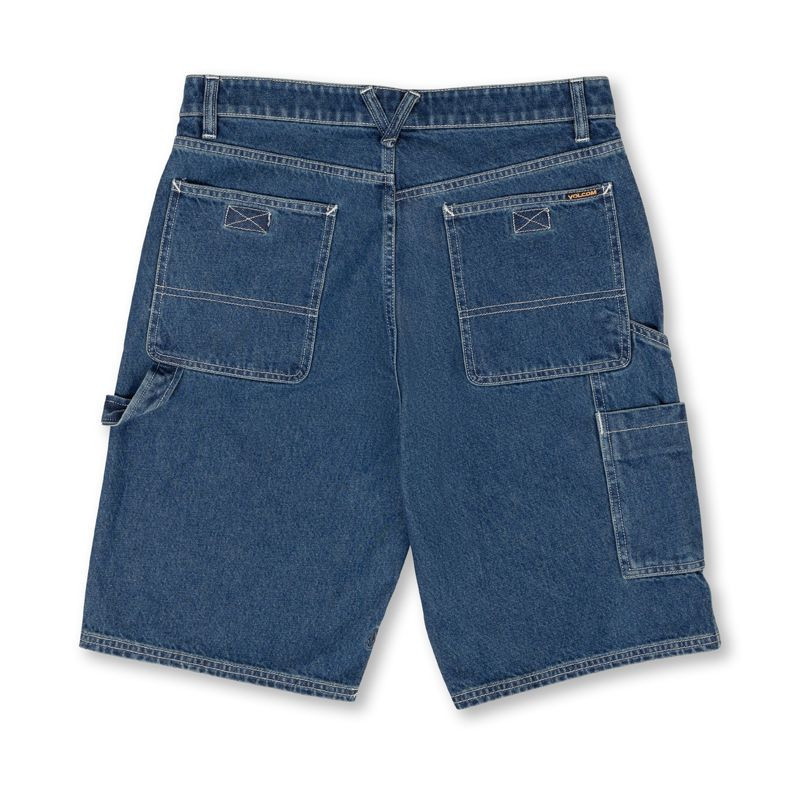 Bermuda Volcom: Labored Denim Utility Short (Indg Rdg Wsh)