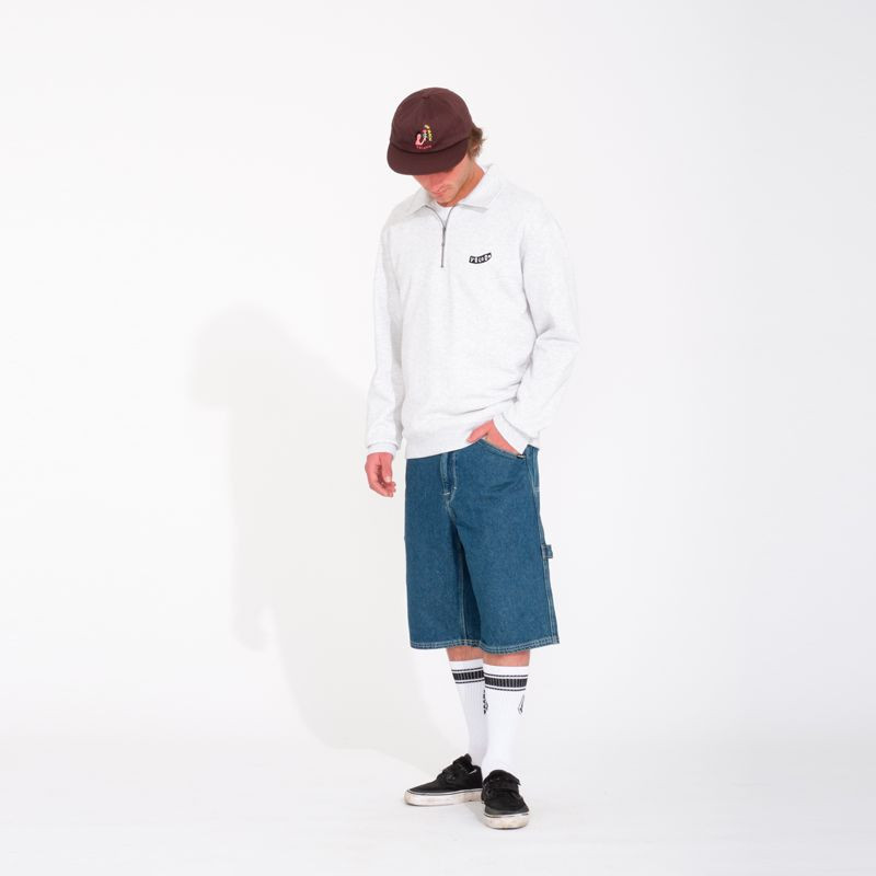 Bermuda Volcom: Labored Denim Utility Short (Indg Rdg Wsh)