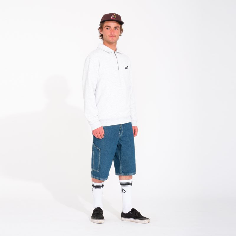 Bermuda Volcom: Labored Denim Utility Short (Indg Rdg Wsh)