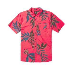 Camisa Volcom: Paradiso Floral SS (Washed Ruby)