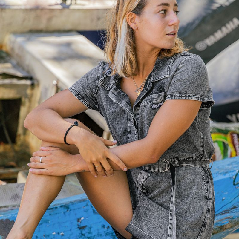 Bermuda Volcom: Asphalt Romper (Black)